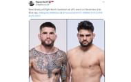 Fight announcement for UFC Fight Night 233